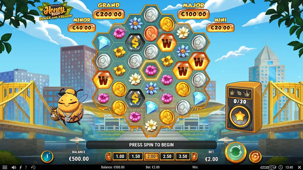 Honey Rush black and Yellow gratis